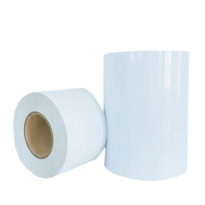 Materiales para etiquetas en rollos de revestimiento de ópal PET