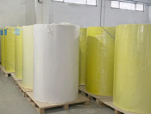 Papel transparente BOPP para etiquetas en rollo en blanco