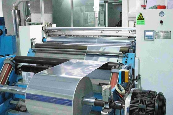 Etiqueta de rollo jumbo adhesivo PET BOPP transparente 50μ espesor de superficie vidrio