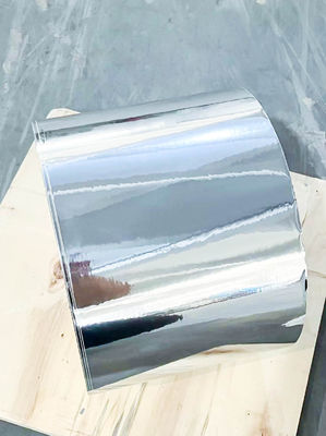 Etiqueta de rollo jumbo adhesivo PET BOPP transparente 50μ espesor de superficie vidrio