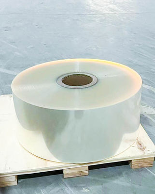 Material de etiqueta de adhesivo acrílico para rollo de pegamento película transparente BOPP extra pegajosa