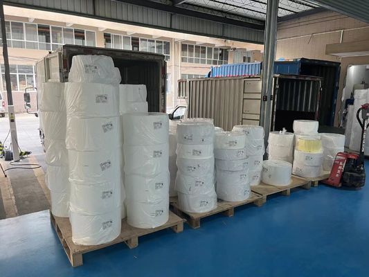Resistente al desgaste Autoadhesivo Papel sintético impermeable Kraft Etiquetas pegamento para aceite