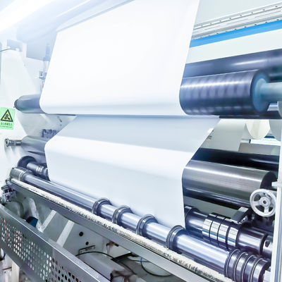 Papel térmico resistente a los arañazos Jumbo Roll de alta viscosidad Stong Tipo de espalda pegajosa