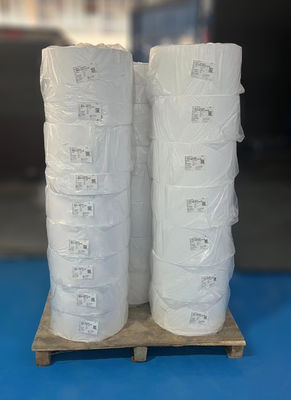 Tipo de pegamento de fusión en caliente Etiqueta de papel recubierto 80 u espesor de la cara