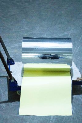 Papel adhesivo autoadhesivo Rollo de papel 50 PET plateado claro ((Cobre) adhesivo acrílico 140 amarillo