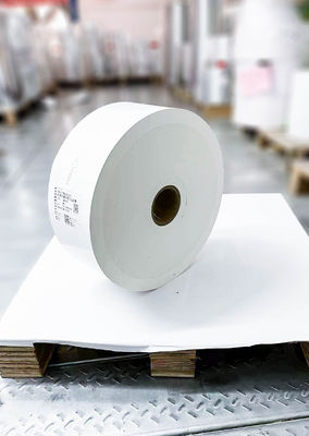 Tipo de pegamento móvil autoadhesivo pegatina de papel rollo de 60 u espesor de la superficie impermeable