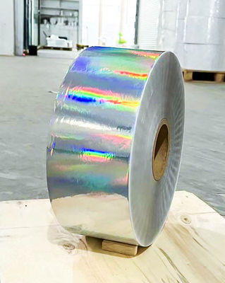 Papel autoadhesivo de etiqueta holográfica, rollo de Mylar holográfico láser