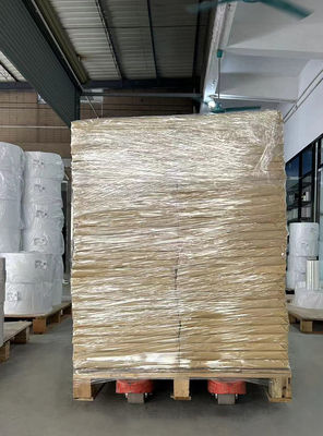 Papel térmico autoadhesivo de pegamento sintético Jumbo Roll Papel anti arañazos