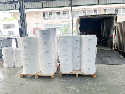 Película de impresión PET transparente Etiquetas autoadhesivas Materiales de etiquetado Papel tipo pegamento caliente