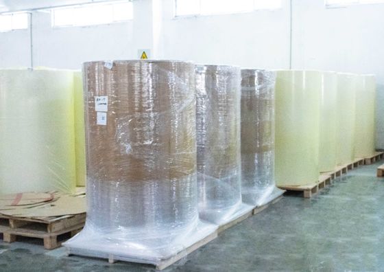 Tipo de pegamento de aceite Etiqueta sintética Material de etiqueta de rollo claro Etiquetas de rollo ordinarias pegajosas