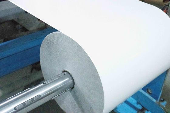 Pegamento de aceite de PET transparente Adhesivo de papel recubierto Rollo de adhesivo de superficie de 80 u espesor