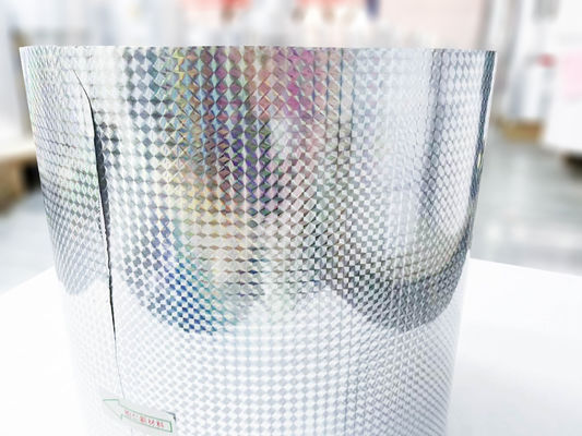 Papel de película holográfica autoadhesivo de pegamento acrílico certificado por SGS