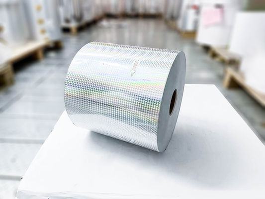 Pegamento acrílico transparente adhesivo holográfico película láser térmico holográfico etiquetas