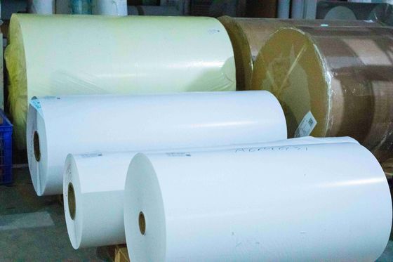 Adhesión inicial ≥ 16N 80g Papel recubierto Material de etiqueta impreso en papel blanco de vidrio