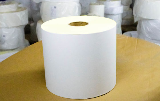 Buen precio Rollo Jumbo de pegamento térmico extraíble, rollo de papel de revestimiento de liberación de 1000m de longitud en línea