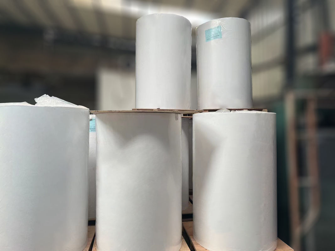Tipo de pegamento de fusión en caliente Etiqueta de papel recubierto 80 u espesor de la cara
