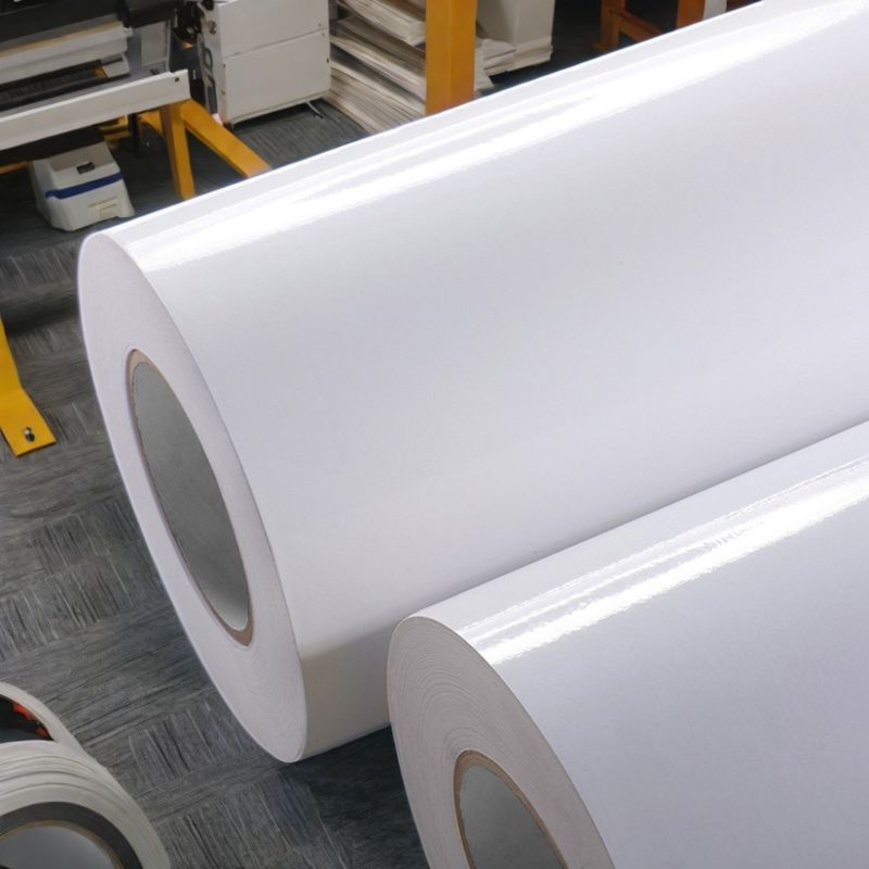 Material de etiqueta de papel recubierto de 80 g para una alta resistencia a la descamación 20 min y un grosor de revestimiento del 70±5%