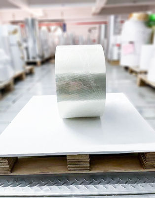 Buen precio Papel adhesivo Jumbo de PET blanco claro BOPP aprobado por la SGS en línea
